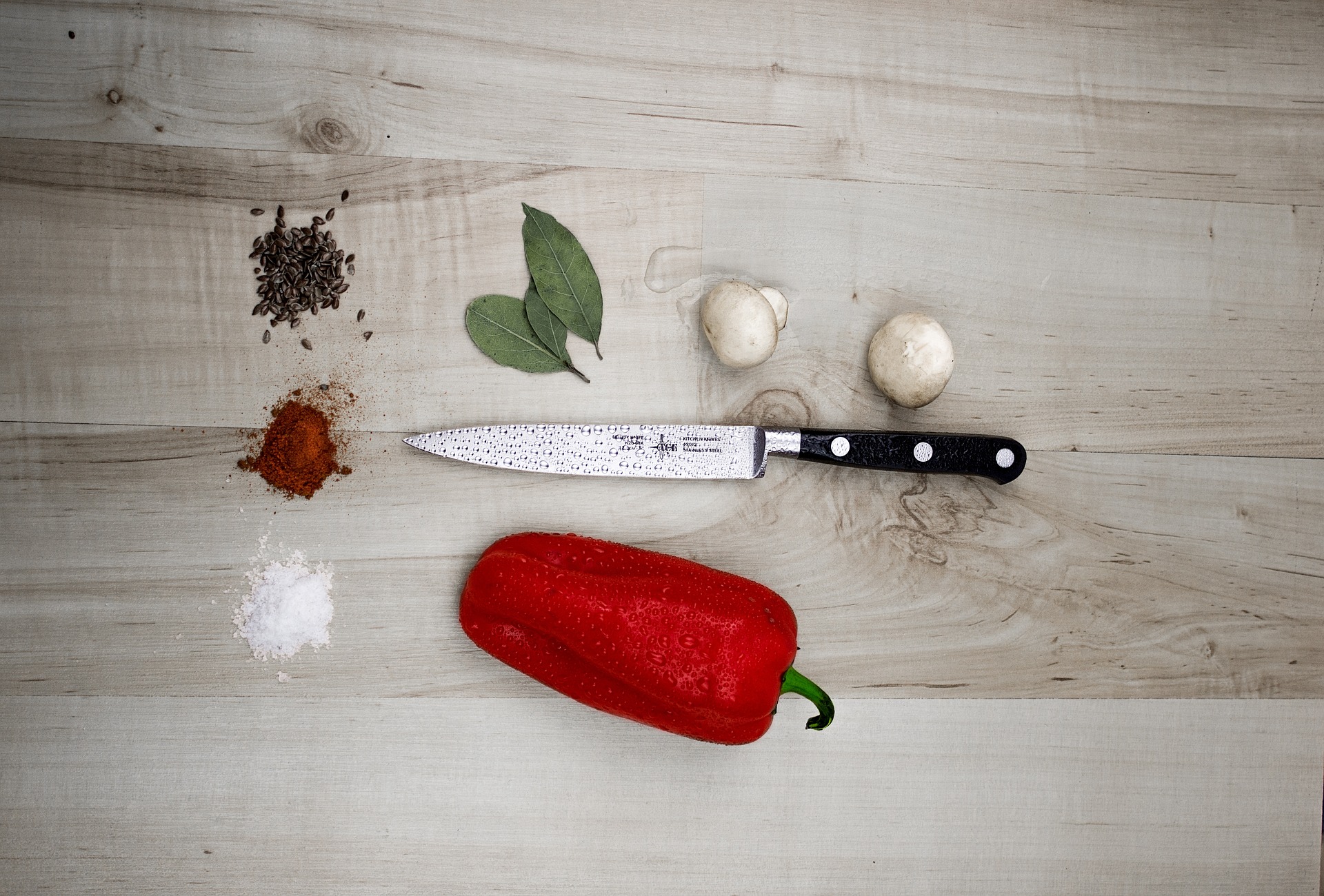 Knife on Table - Recipes At Door